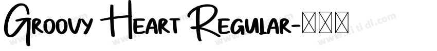 Groovy Heart Regular字体转换
